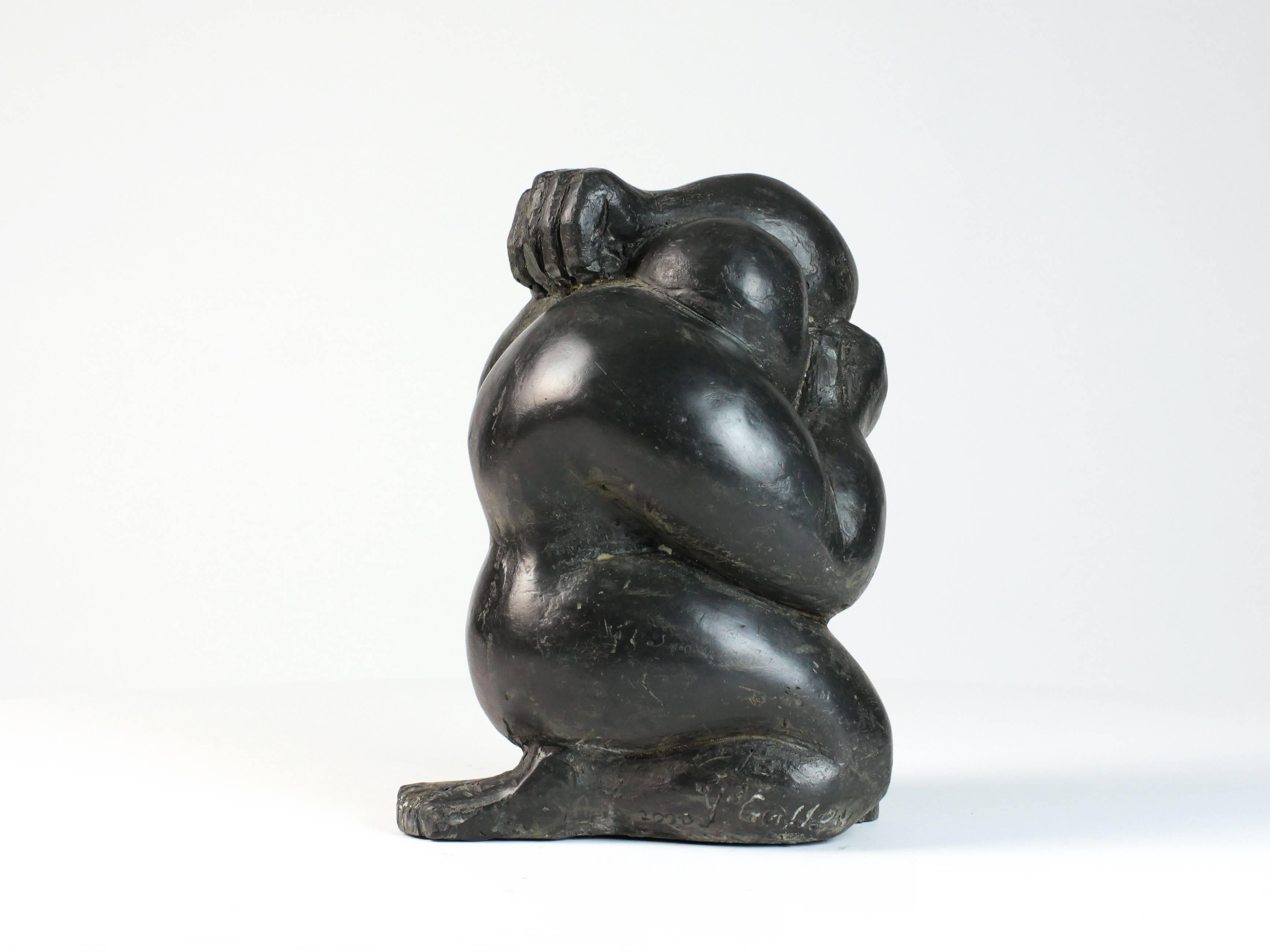 Ilithyia III by Yann Guillon - Female nude sculpture, figurative, bronze For Sale 3