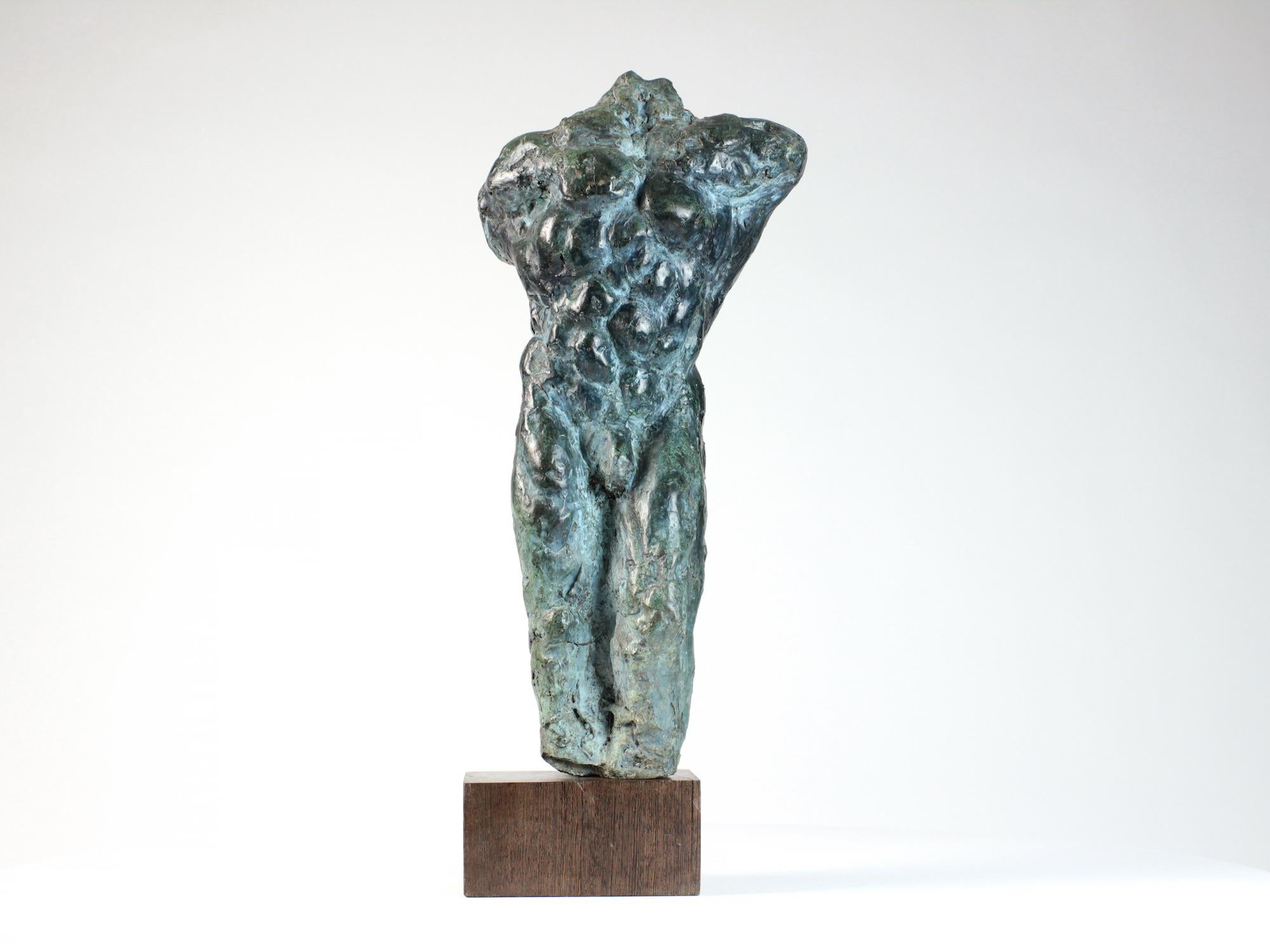 Lancelot II par Yann Guillon - Sculpture masculine en bronze, torse nu, figurative en vente 1
