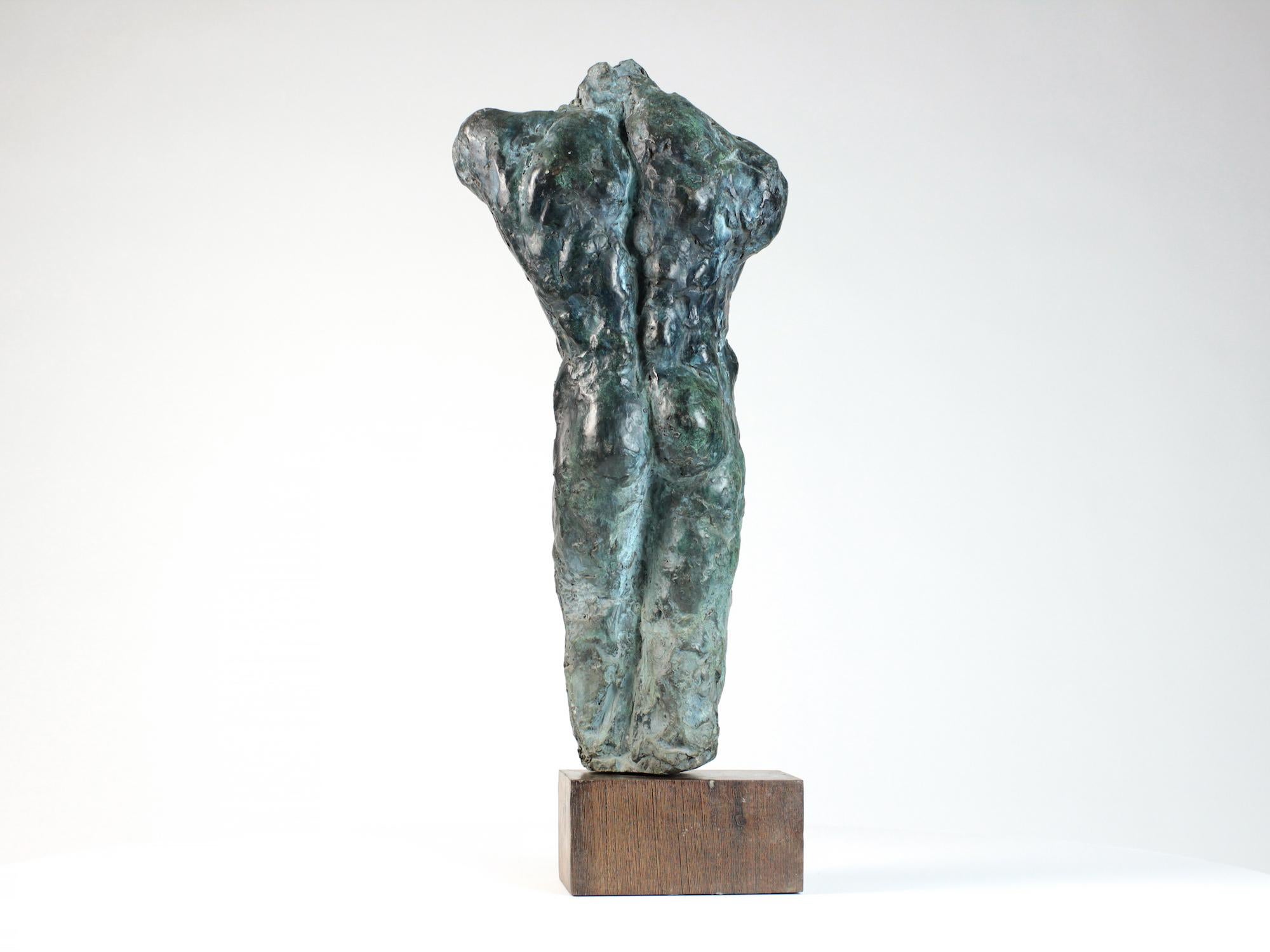 Lancelot II by Yann Guillon - Male nude bronze sculpture, torso, figurative For Sale 5