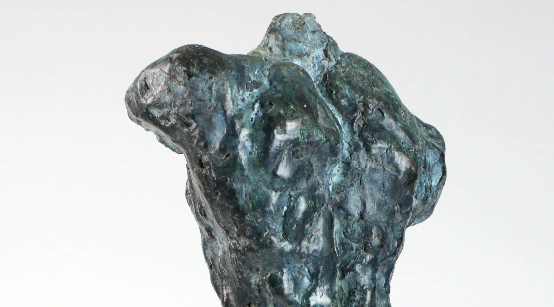 Lancelot II by Yann Guillon - Male nude bronze sculpture, torso, figurative For Sale 7