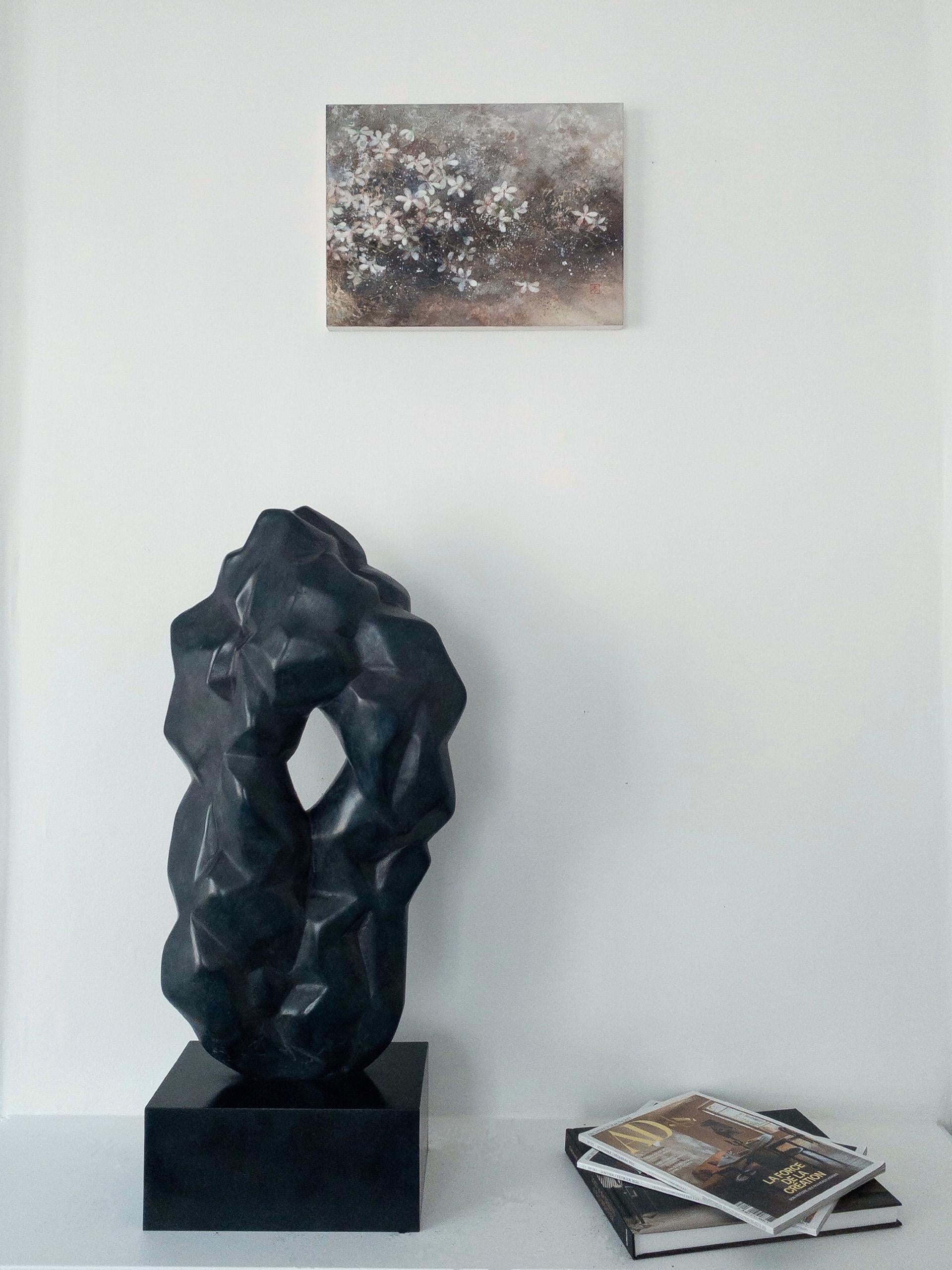 Große abstrakte Bronzeskulptur von Yann Guillon – Zeitgenössische Bronzeskulptur im Angebot 5