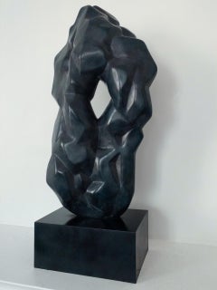 Large Abstract by Yann Guillon - Vertical Bronze Sculpture