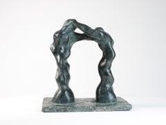 Large Arch by Yann Guillon - 15 in High Semi-Abstract Bronze Sculpture, Couple