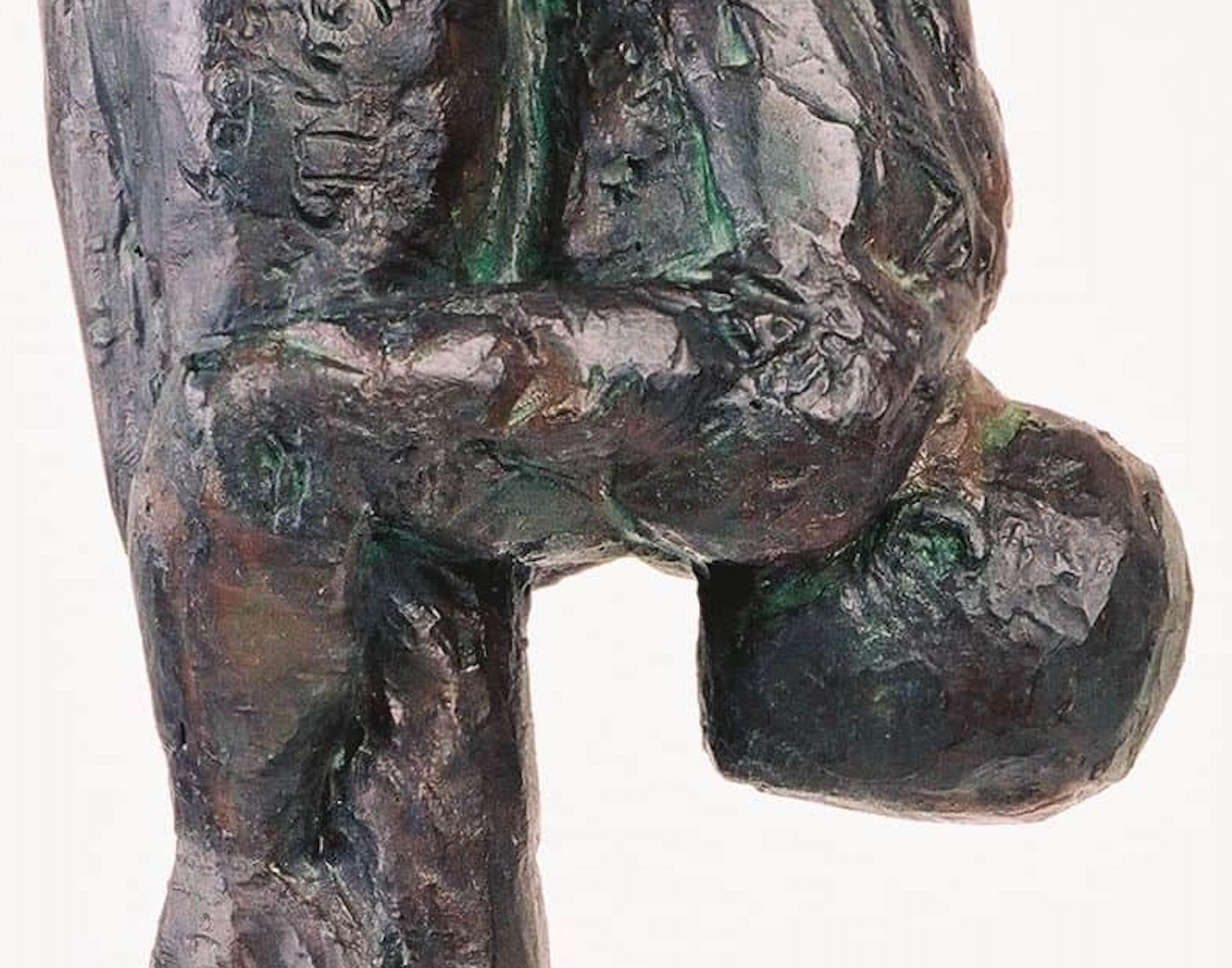 Little Diver de Yann Guillon - Sculpture figurative en bronze, homme torse, humain en vente 3