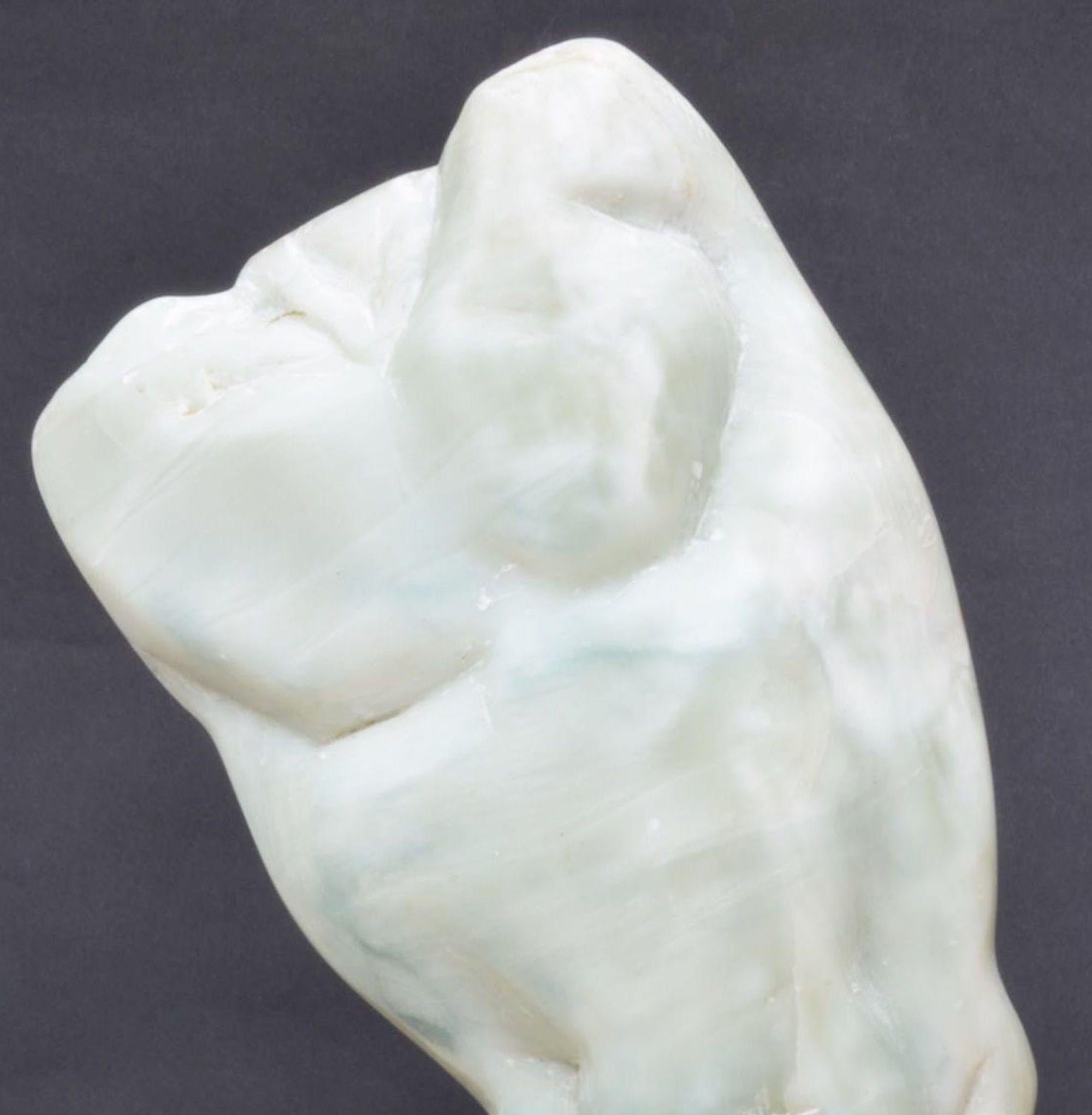 Man's Torso II by Yann Guillon - Contemporary stone sculpture, body movement For Sale 2