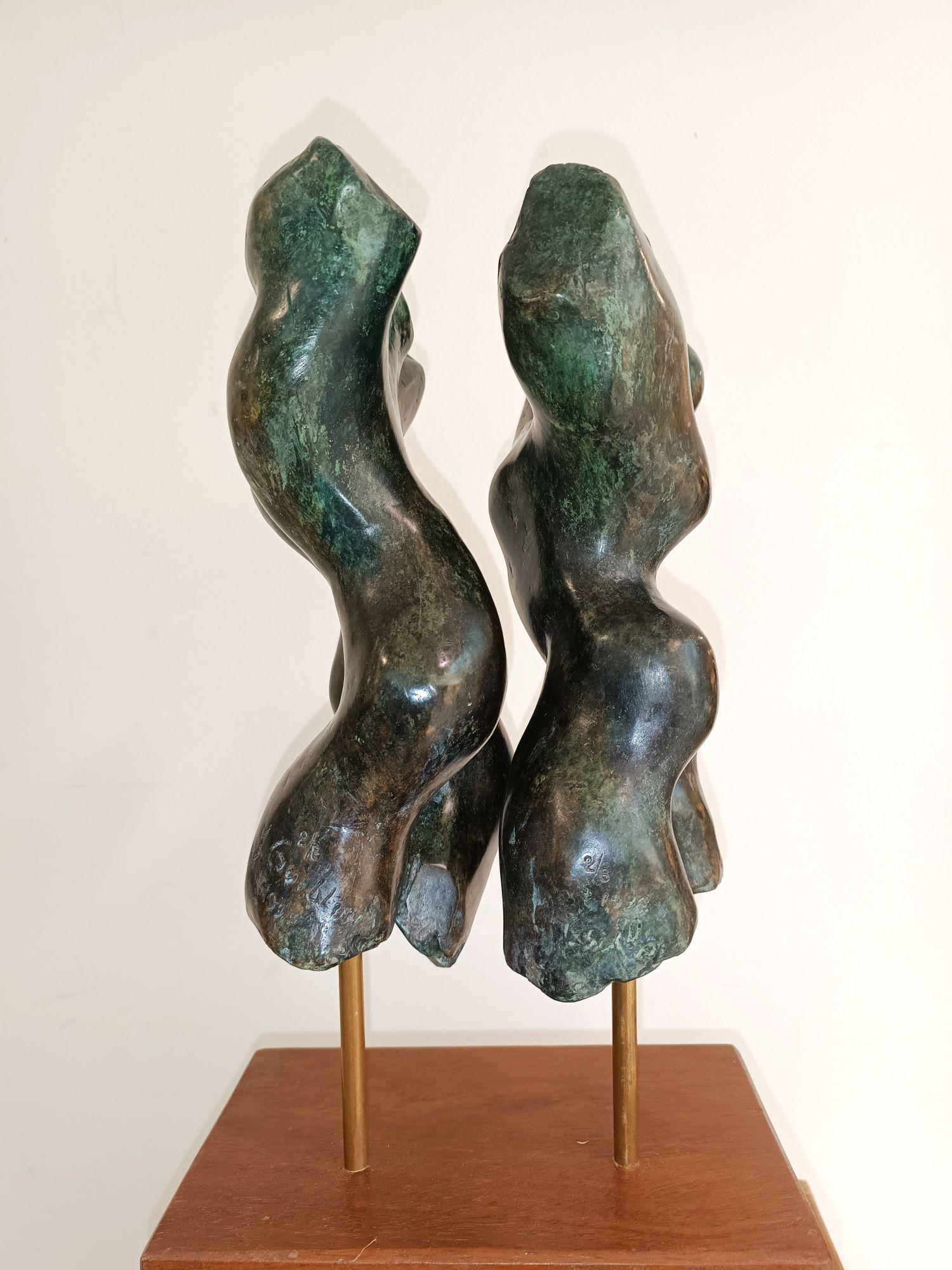 Tango by Yann Guillon - Bronze dancers sculpture, semi-abstract, contemporary For Sale 1