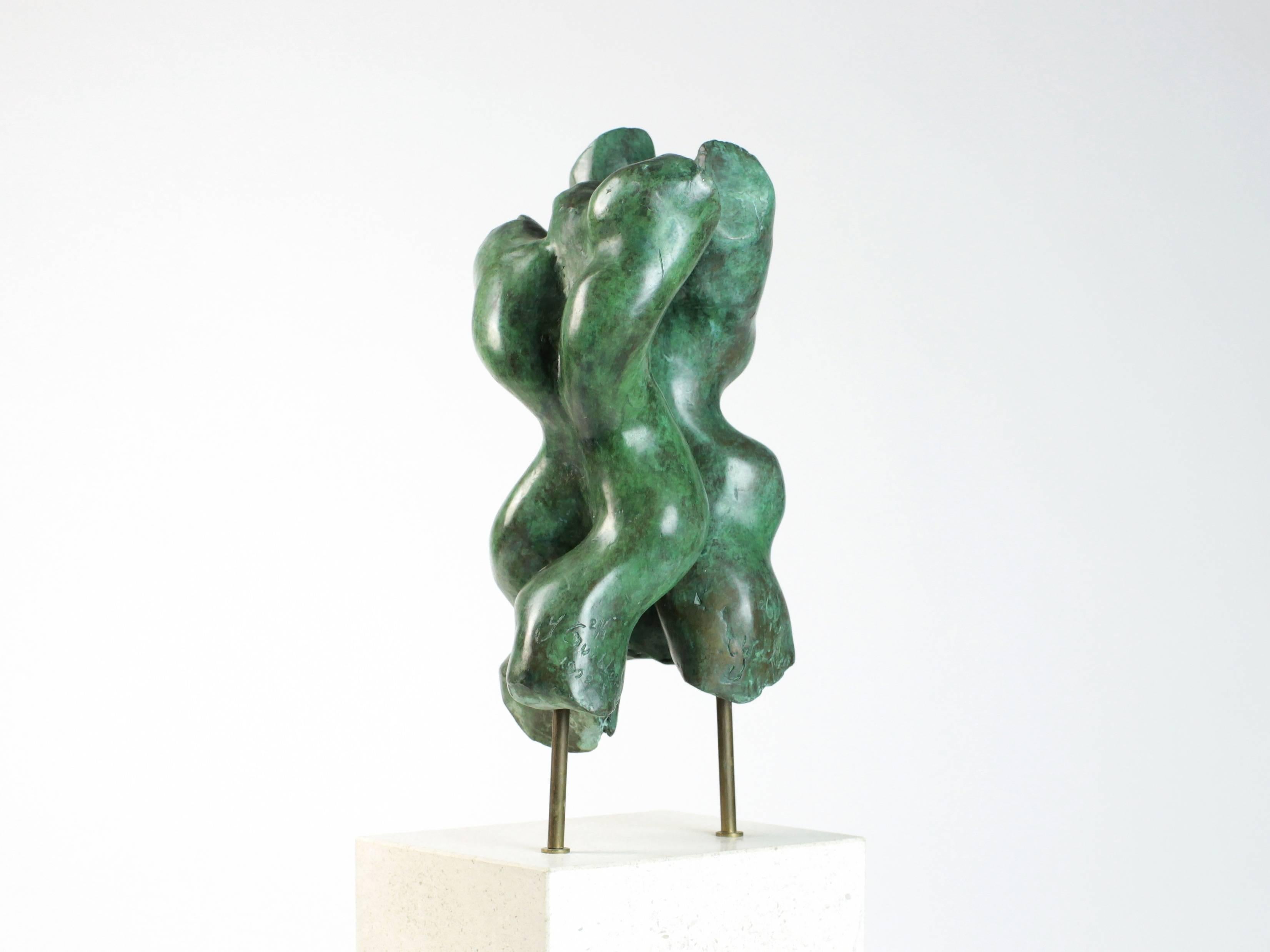 Tango by Yann Guillon - Bronze dancers sculpture, semi-abstract, contemporary For Sale 3