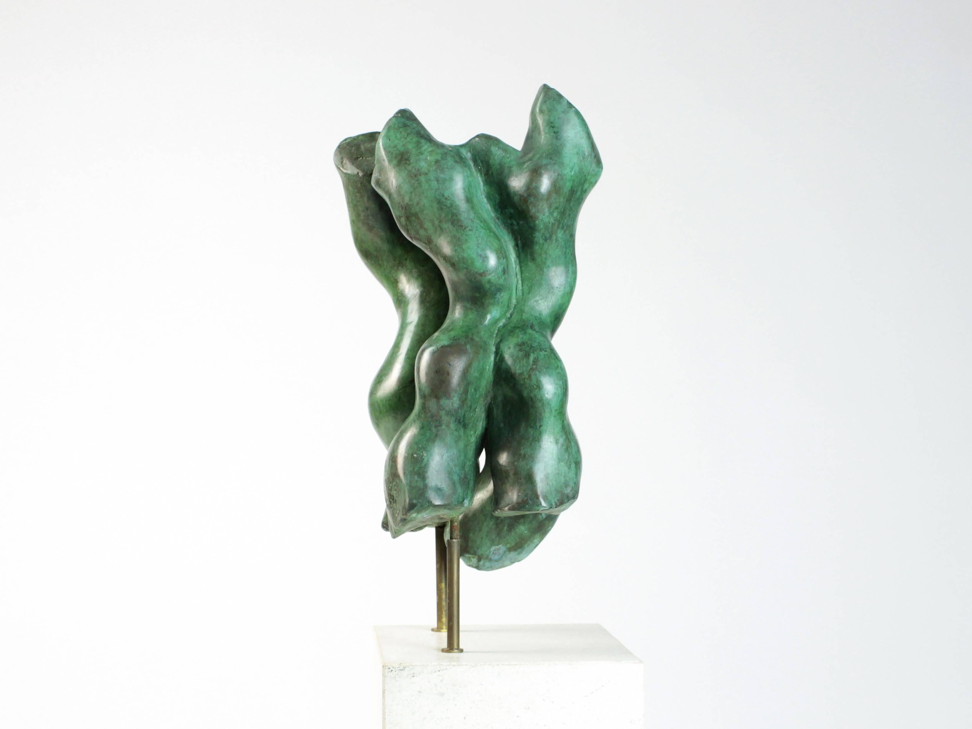 Tango de Yann Guillon - Sculpture de danseurs en bronze, semi-abstraite, contemporaine en vente 5