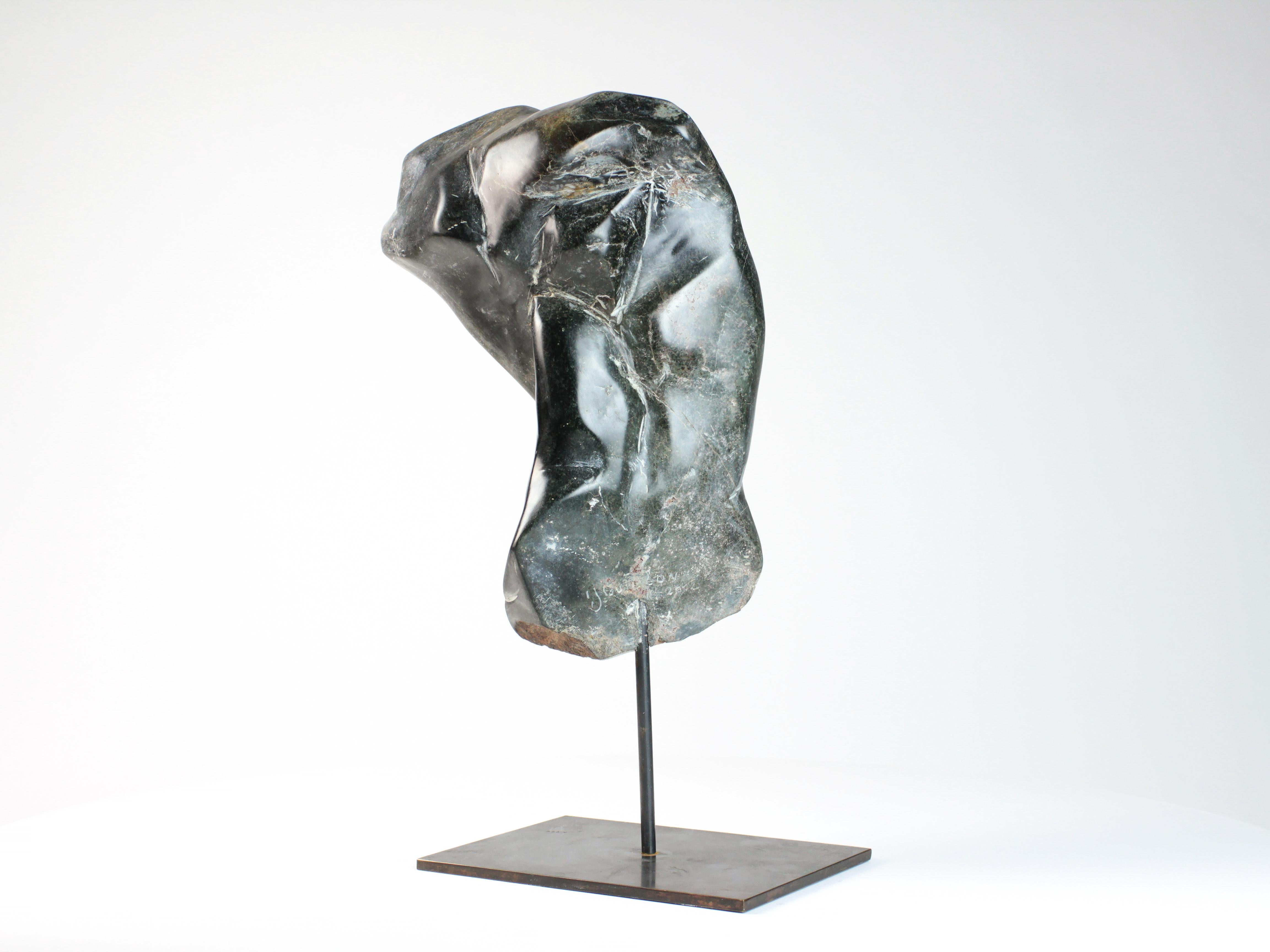 The Energy by Yann Guillon - Abstract stone sculpture, body part, unique For Sale 9