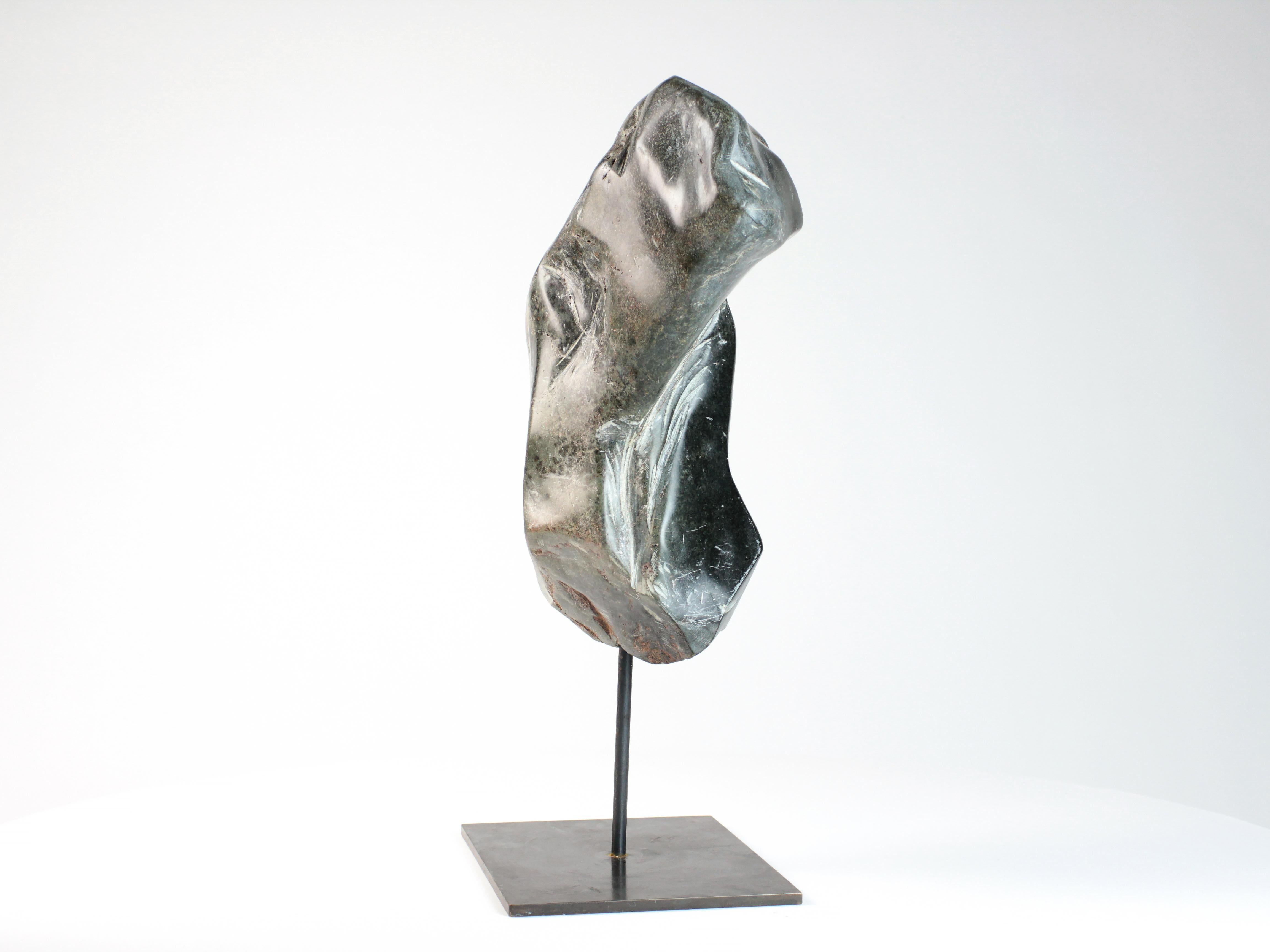 The Energy by Yann Guillon - Abstract stone sculpture, body part, unique For Sale 7