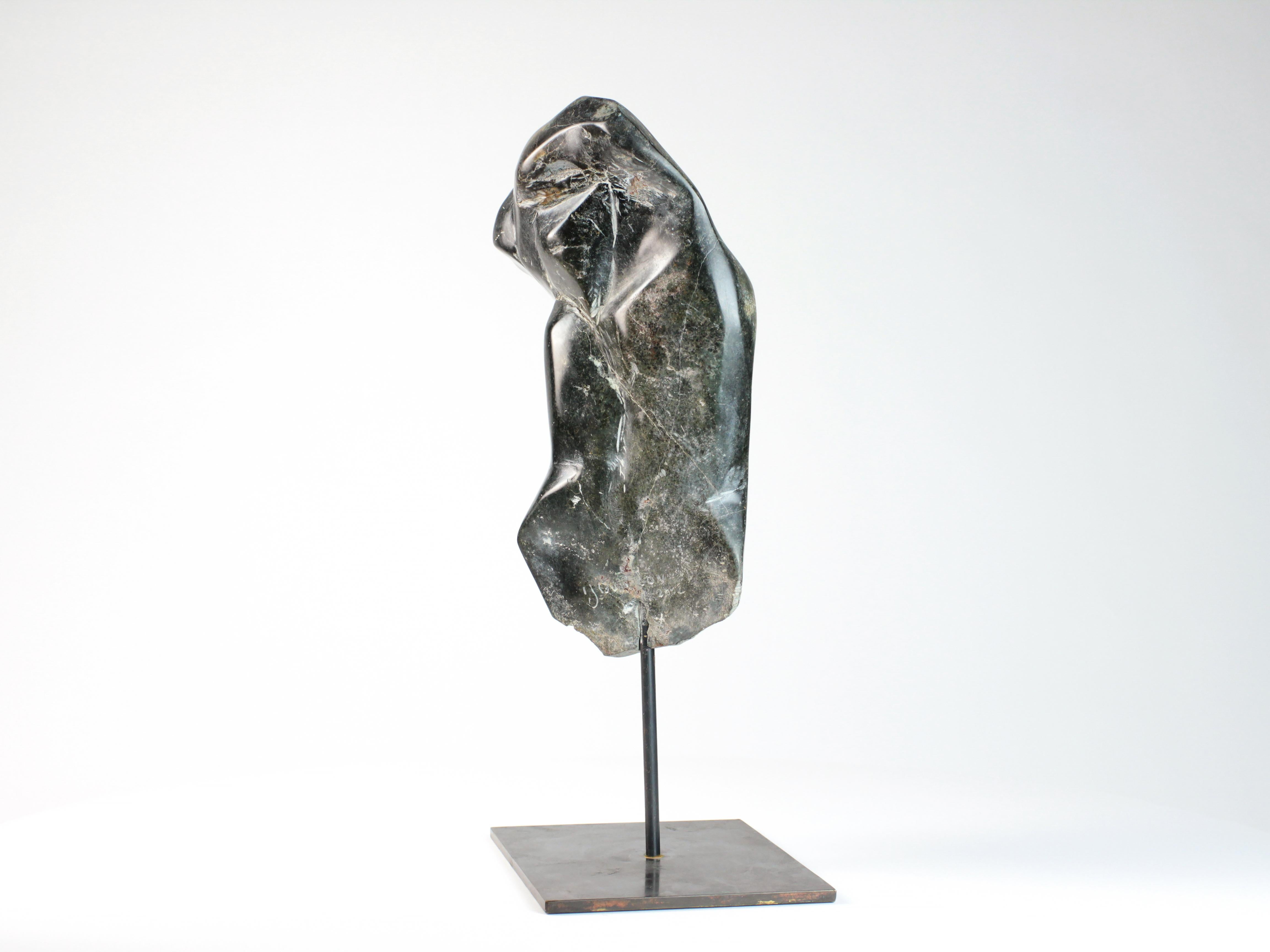 The Energy by Yann Guillon - Abstract stone sculpture, body part, unique For Sale 8