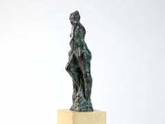 The Little Bather II by Yann Guillon - Contemporary bronze sculpture, nude woman