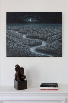 Thought by Yann Guillon - Contemporary bronze sculpture, female figure, nude