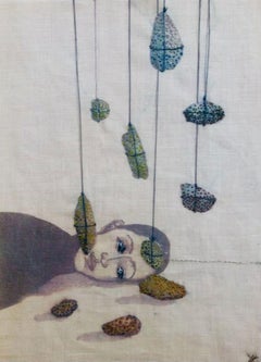 "Poésie 30", embroidery by Yanne Kintgen (16.5 x 12.5 in), 2022