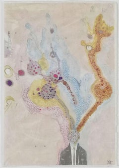 "Poésie 32", embroidery by Yanne Kintgen (16.5 x 12.5 in), 2022