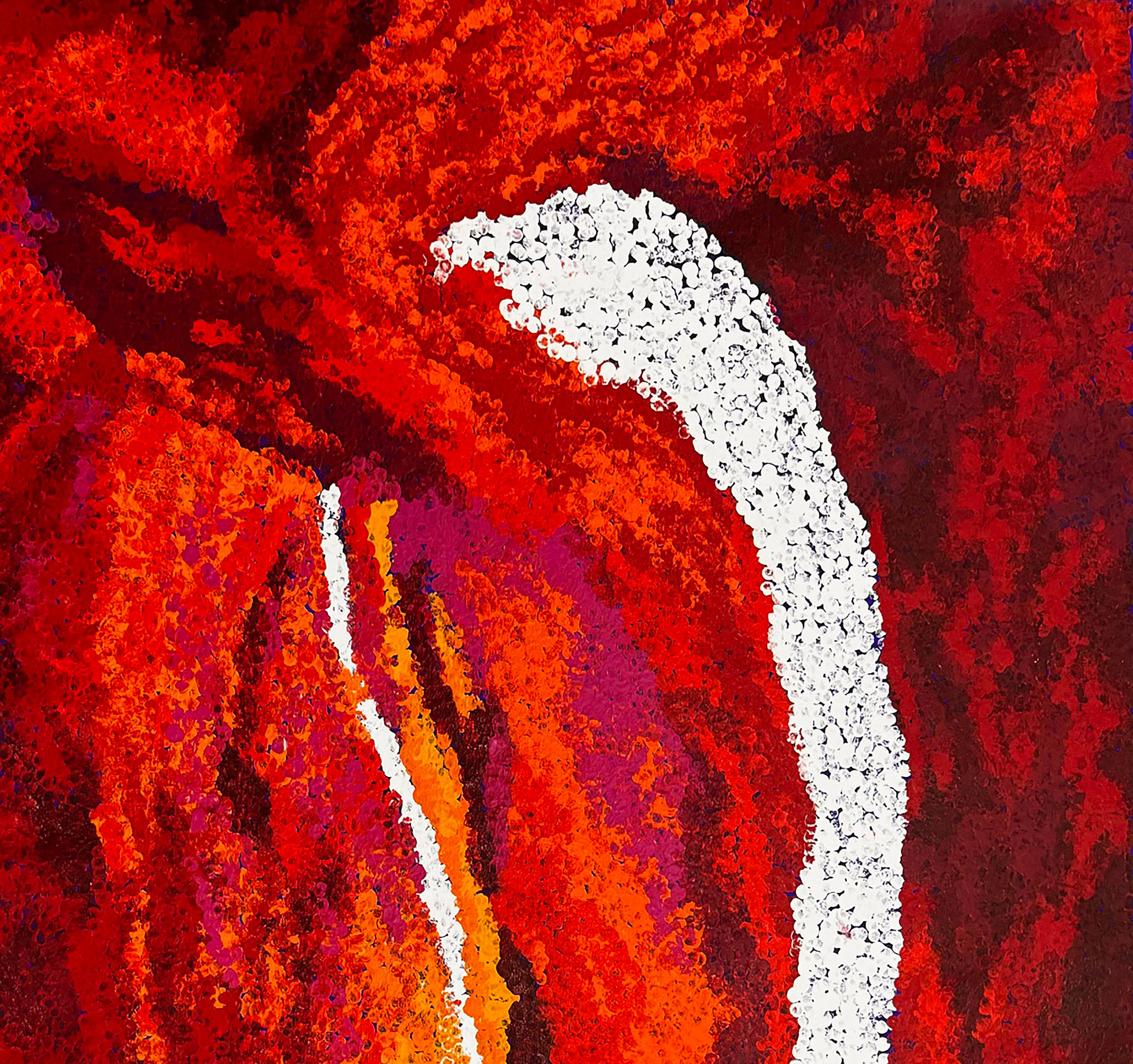 Pikarli - Il mio paese - Painting Contemporaneo di Yannima Tommy Watson