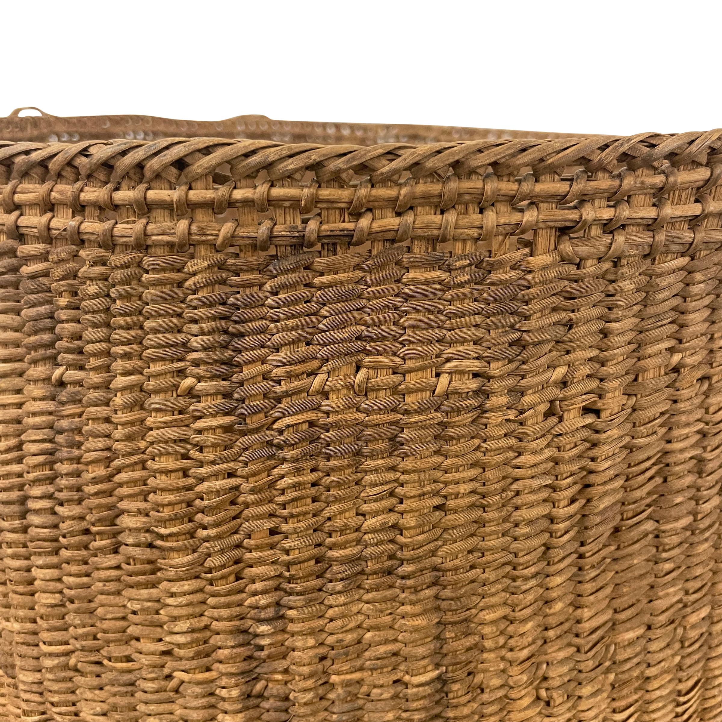 Natural Fiber Yanomami Gathering Basket