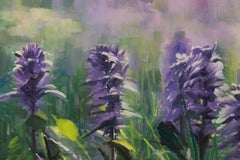 Yanping Sun Floral Original Oil On Canvas "Flowers 4" (Fleurs 4)