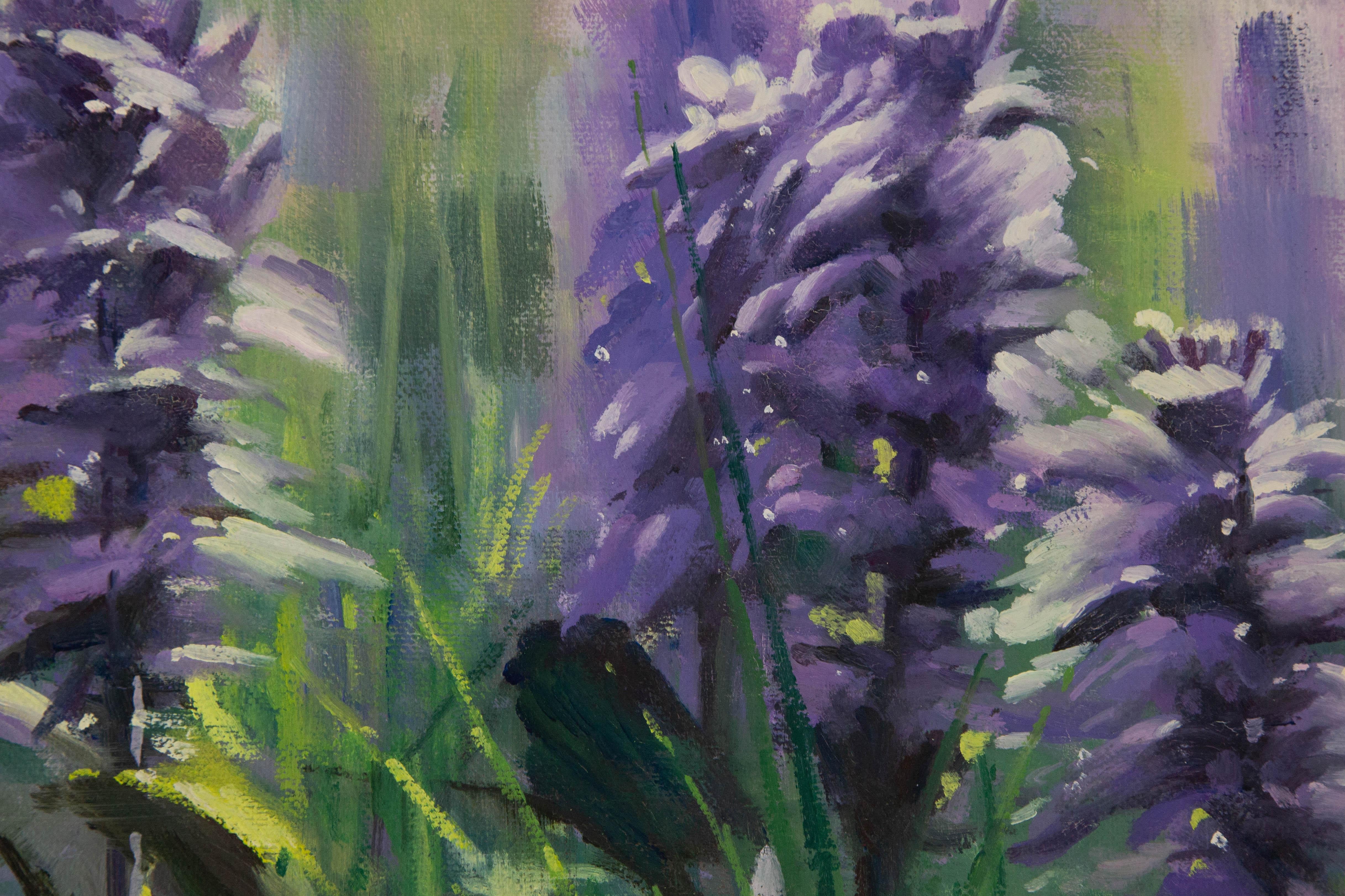 Yanping Sun Floral Original Oil On Canvas 