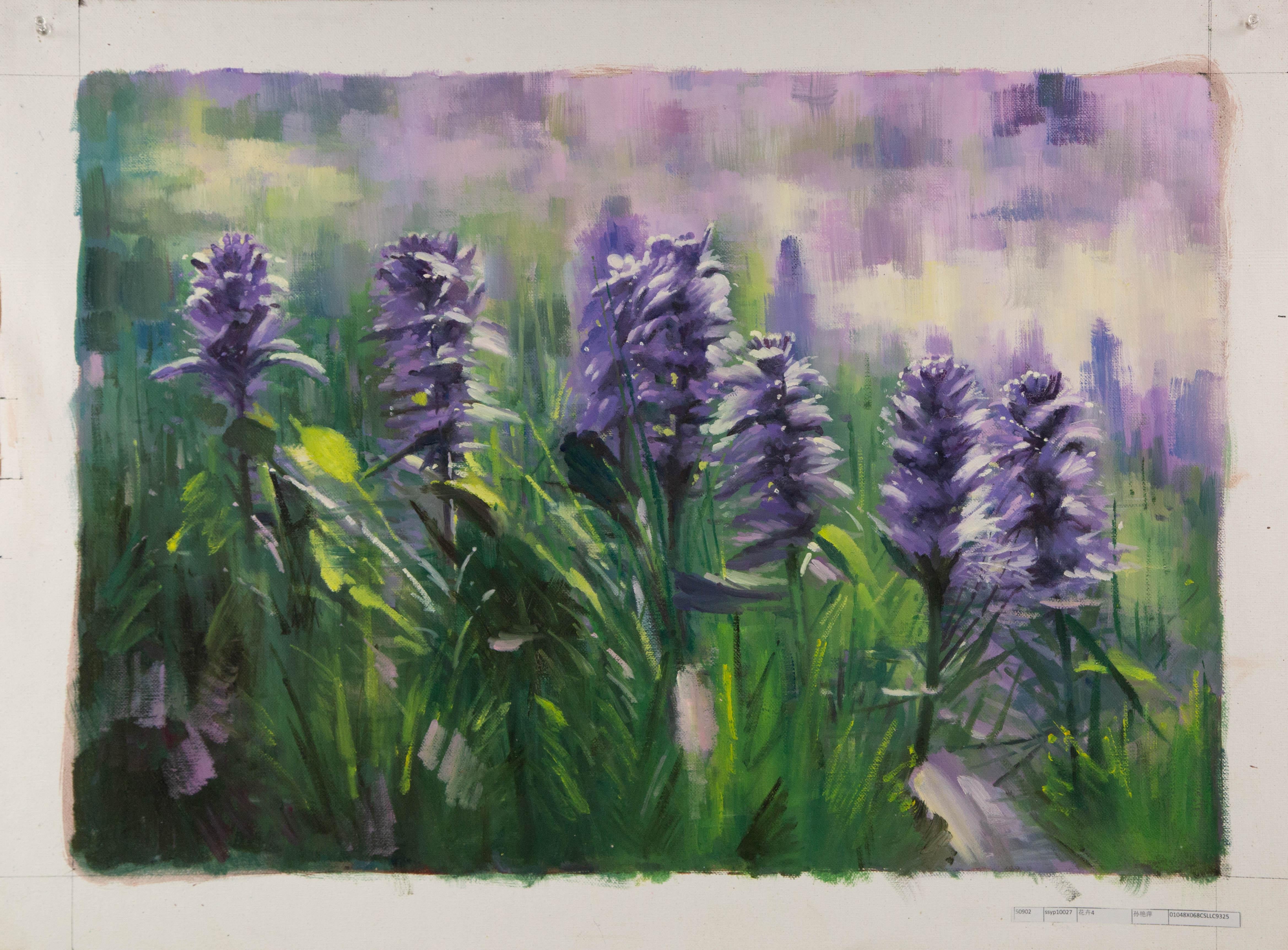 Yanping Sun Floral Original Oil On Canvas 