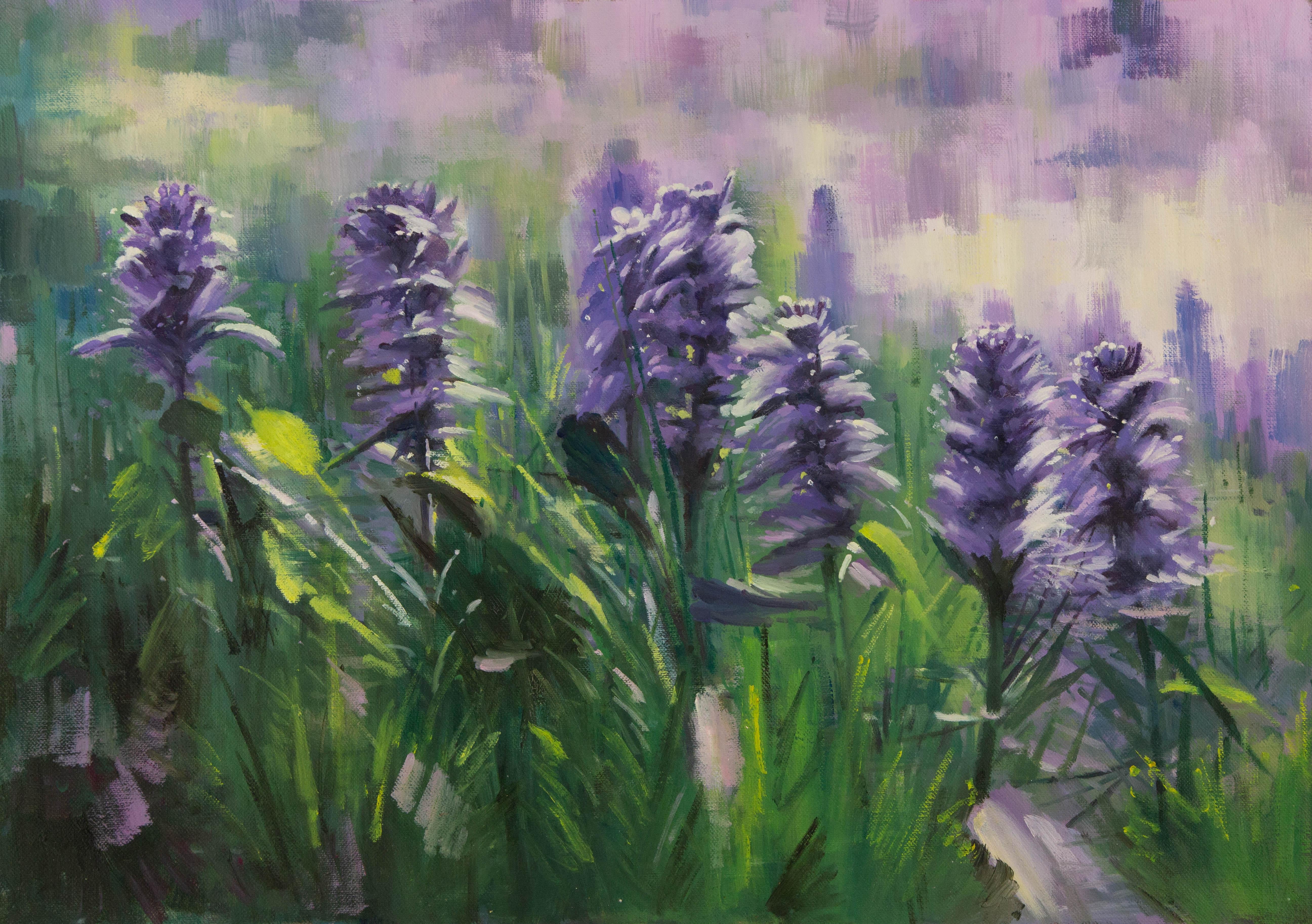  Titre : Fleurs 4
 Médium : Huile sur toile
 Taille : 19 x 27 pouces
 Cadre : Options d'encadrement disponibles !
 Condit : Le tableau semble être en excellent état.
 Note : Cette peinture n'est pas tendue
 Année : 2015
 Artistics : Yanping Sun
