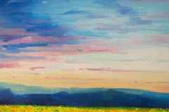 Yanping Sun Floral Original Oil On Canvas "Sunflower Field"