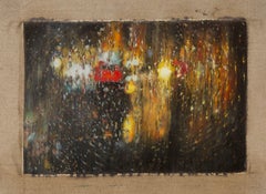Yanru Han Bodegón Original Óleo Sobre Lienzo "Noche de lluvia II"