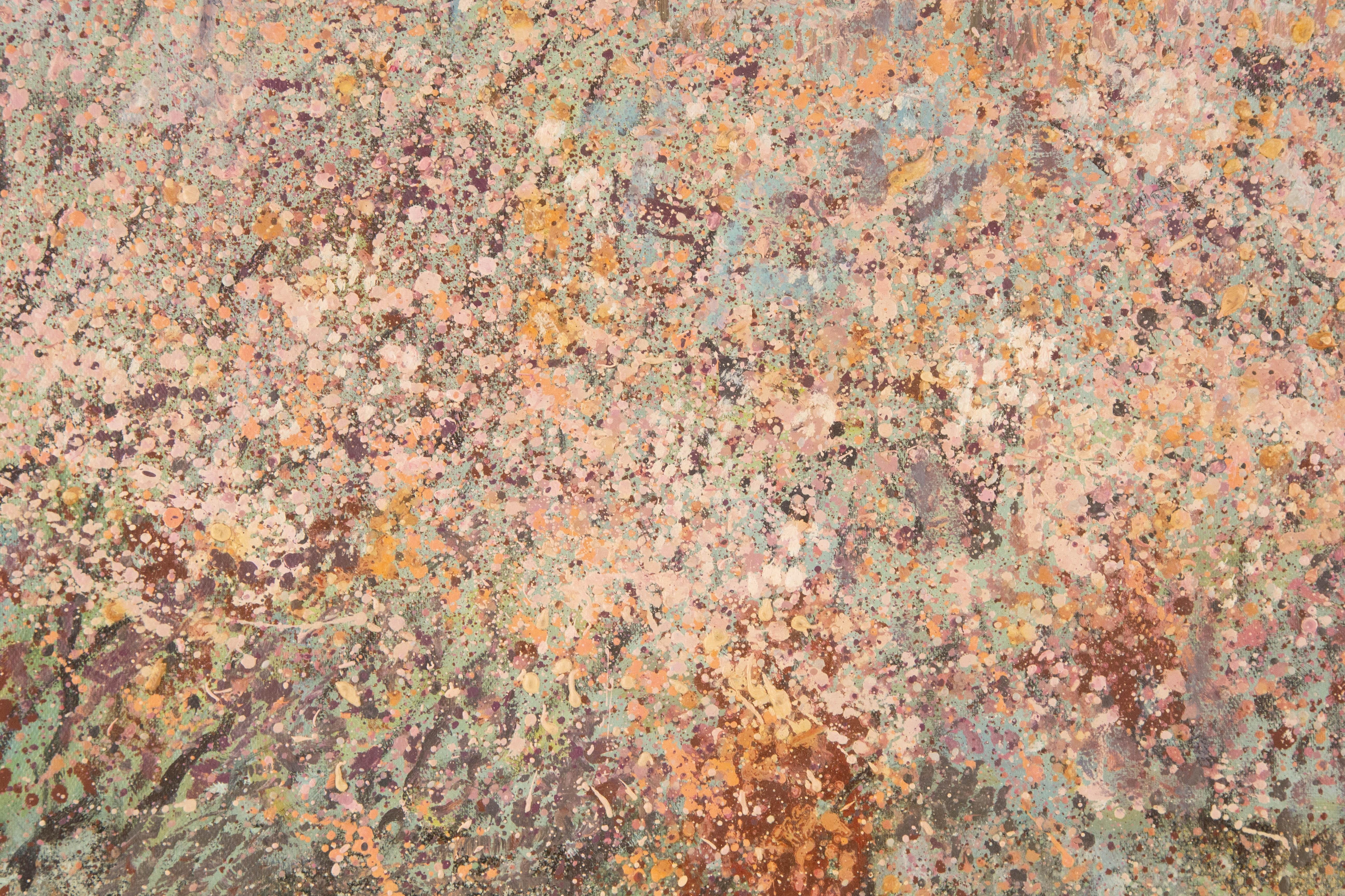 Yanwei Zhu Floral Original Mixed Media „Wilde Blumen in voller Blüte“ Original Mixed Media im Angebot 2