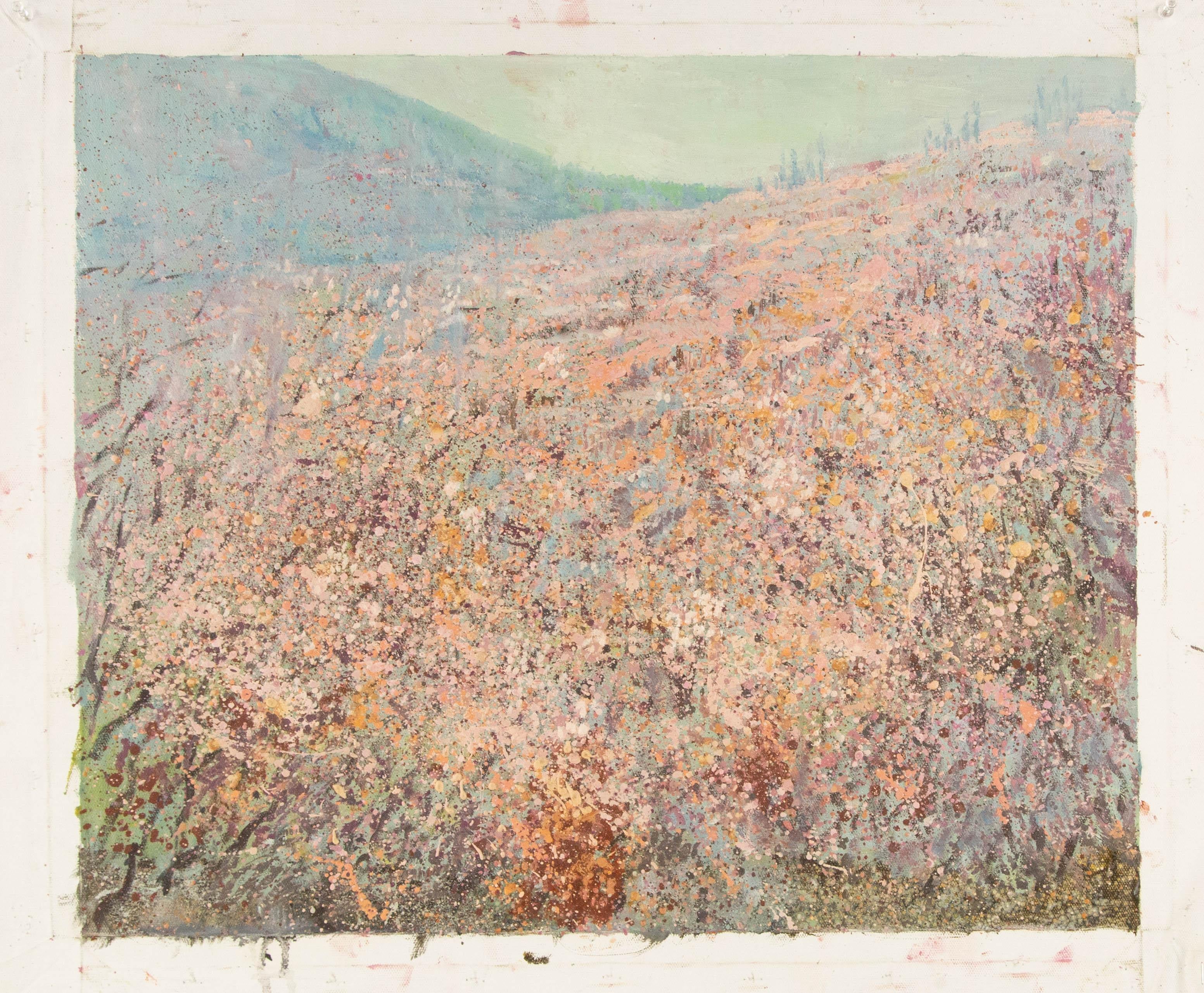 Yanwei Zhu Floral Original Mixed Media „Wilde Blumen in voller Blüte“ Original Mixed Media im Angebot 7