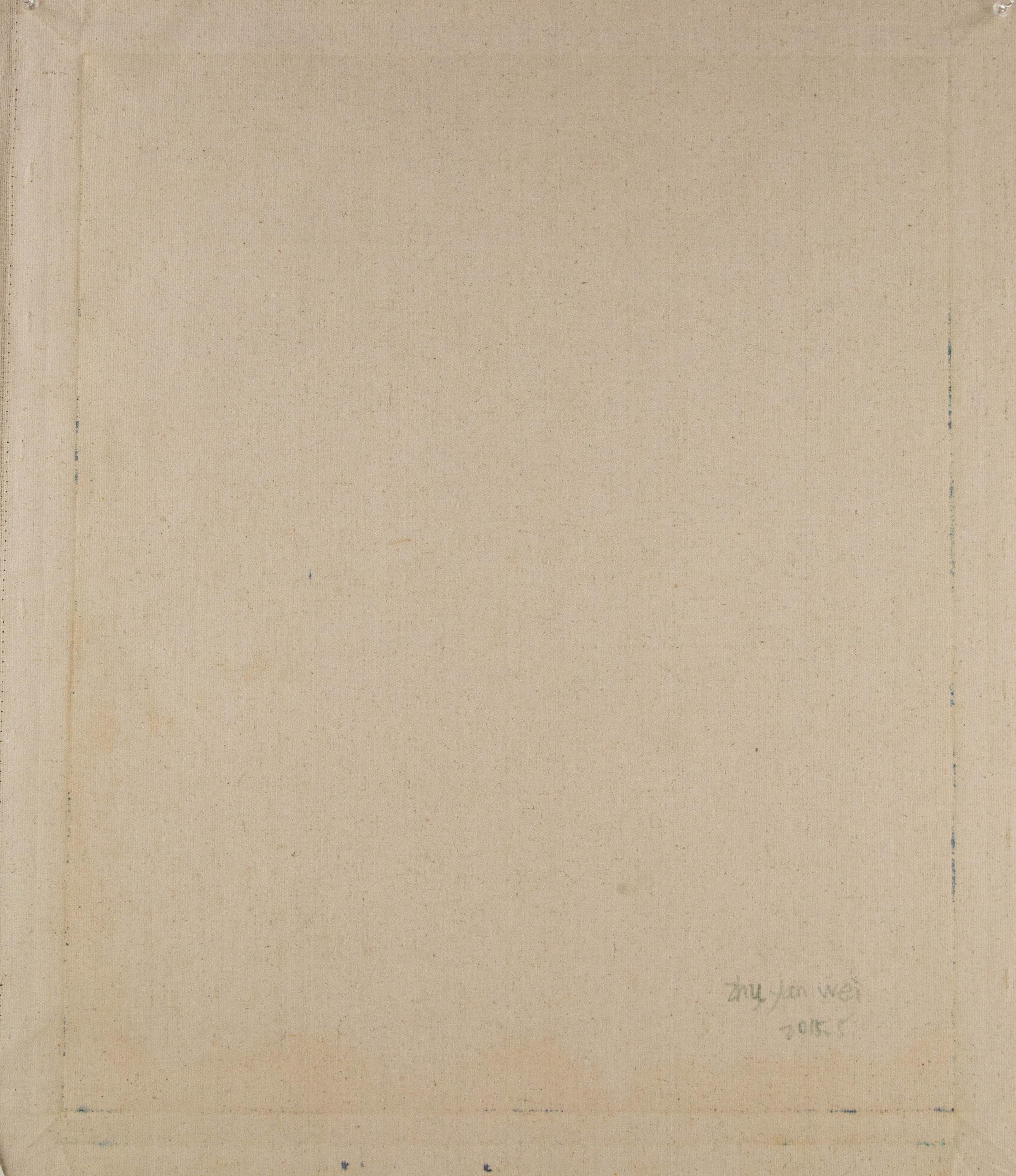 Yanwei Zhu Landschaft, Original, Öl auf Leinwand, „Mont Da Xianbei“, Yanwei im Angebot 8