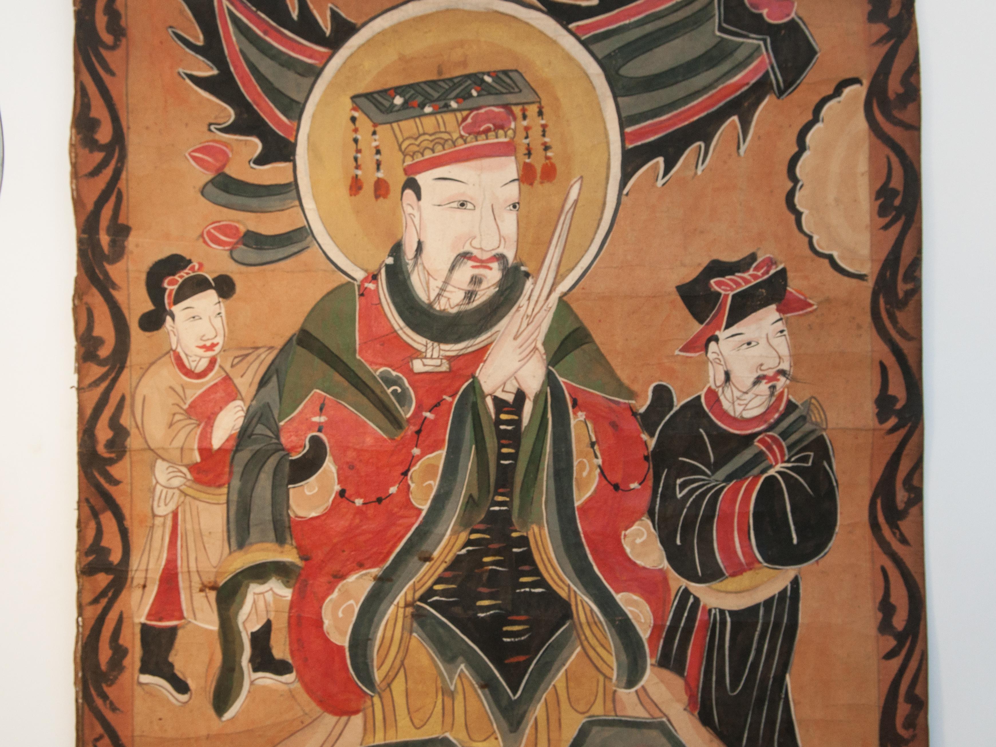 Tribal Yao Ceremonial Painting, Guizhou Province, China, Early to Mid-19th Century