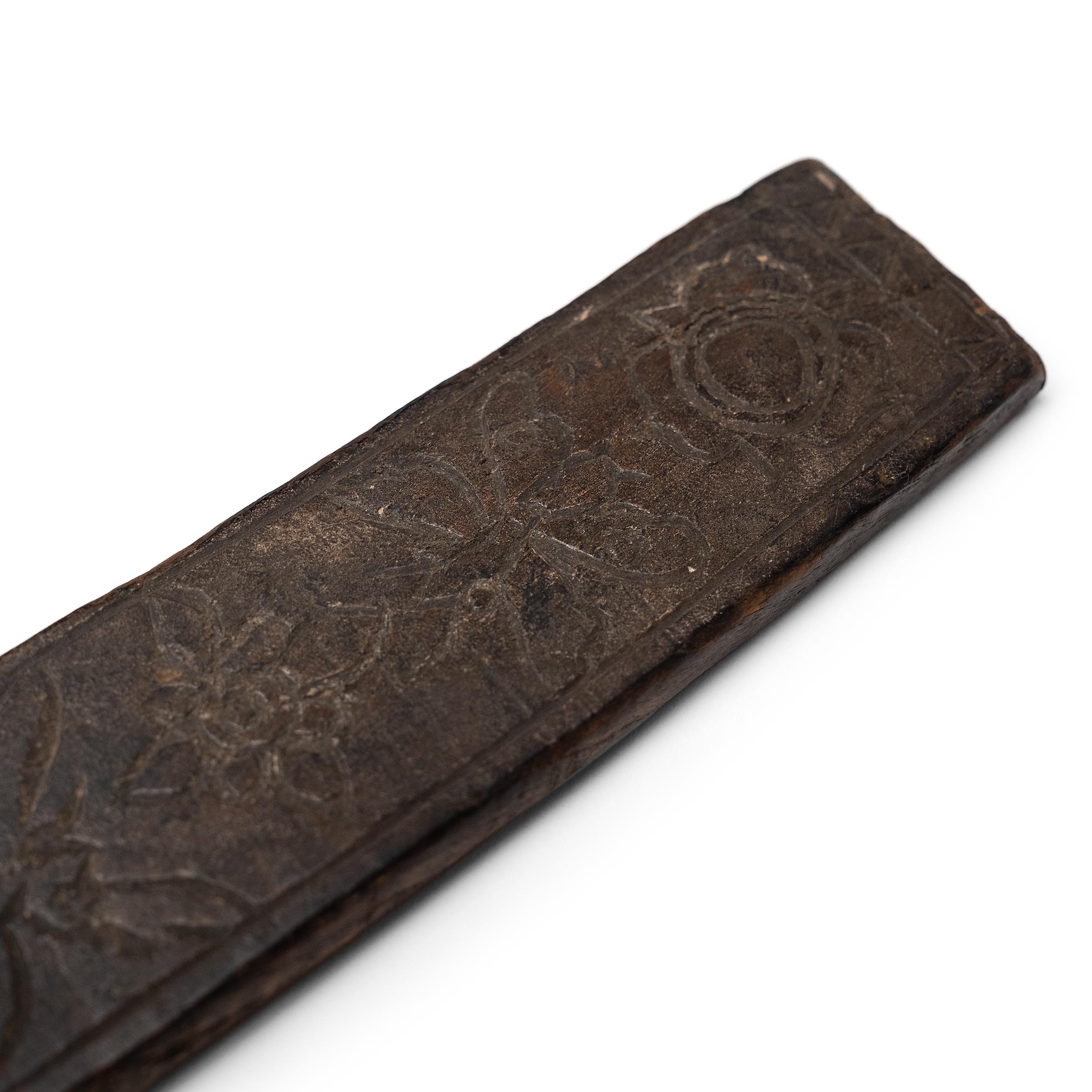 Sculpté à la main Baguette de dragon du chaman Yao, c. 1900 en vente