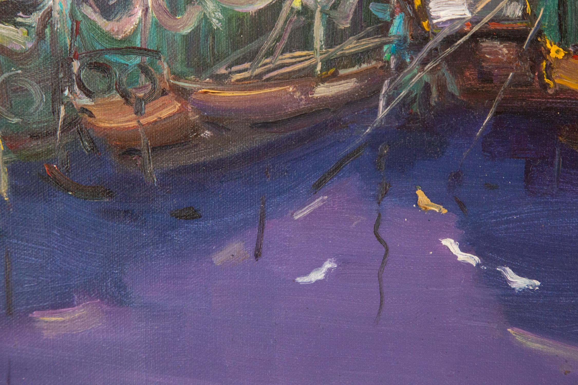 Yao YongChun Waterscape Original Oil On Canvas 