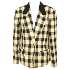 Yarell yellow black wool jacket