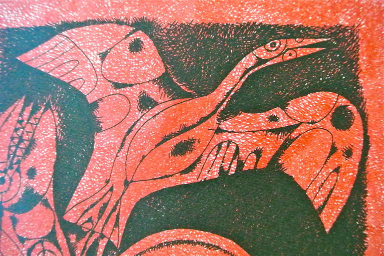 Canada Suite Firmata Serigrafia Uccelli in vendita 1