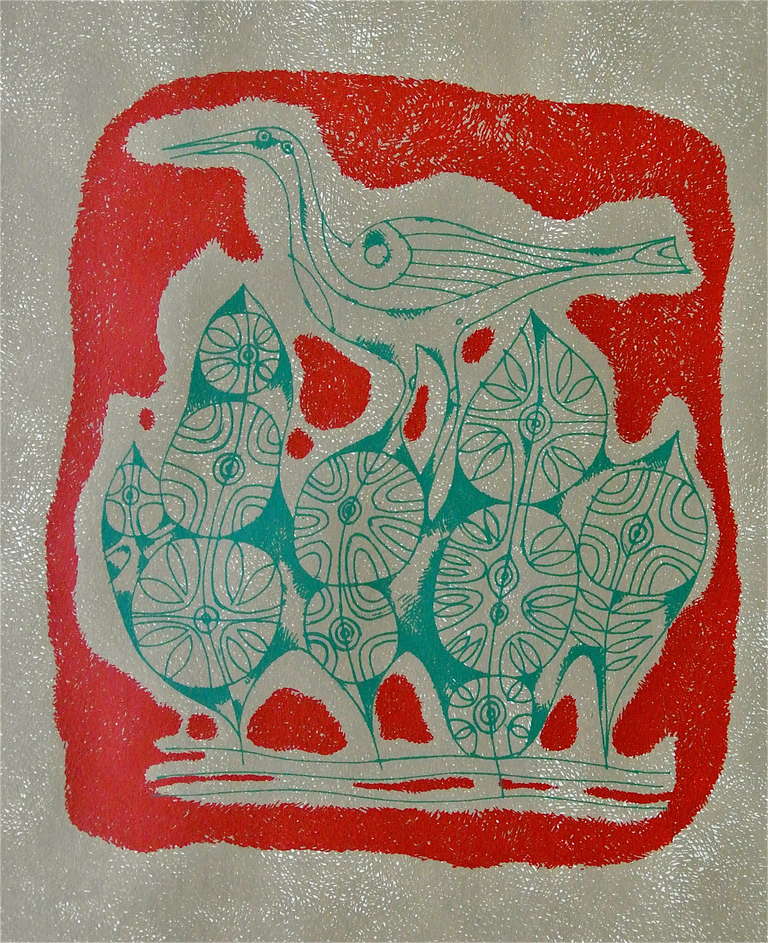 Inuit-Inspired Silkscreen Print, 