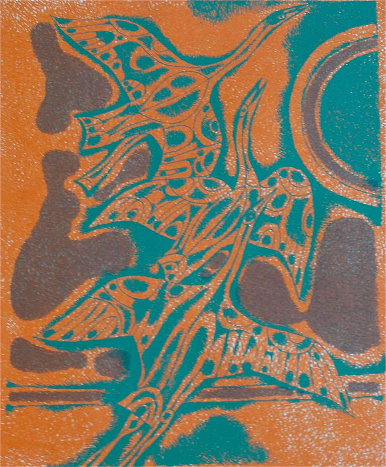 Serigrafía inspirada en los inuit, 