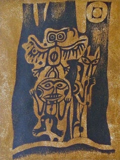 Inuit-Inspired Silkscreen Print, "Canada Suite Series", Ed. 6/22