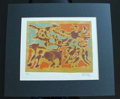Serigrafía inspirada en los inuit, "Serie Suite Canadá", Ed. 6/22