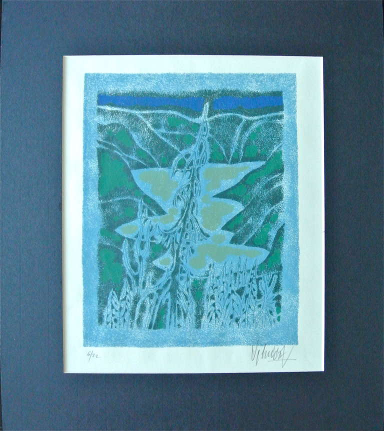 Abstract Print de Yargo De Lucca - Serigrafía inspirada en los inuit, "Serie Suite Canadá", Ed. 6/22
