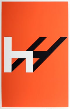 Der Buchstabe H, Pop-Art-Siebdruck von Yaron Vardimon