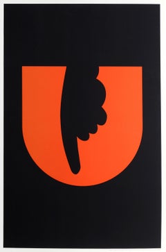 The Letter U, Pop Art Screenprint by Yaron Vardimon