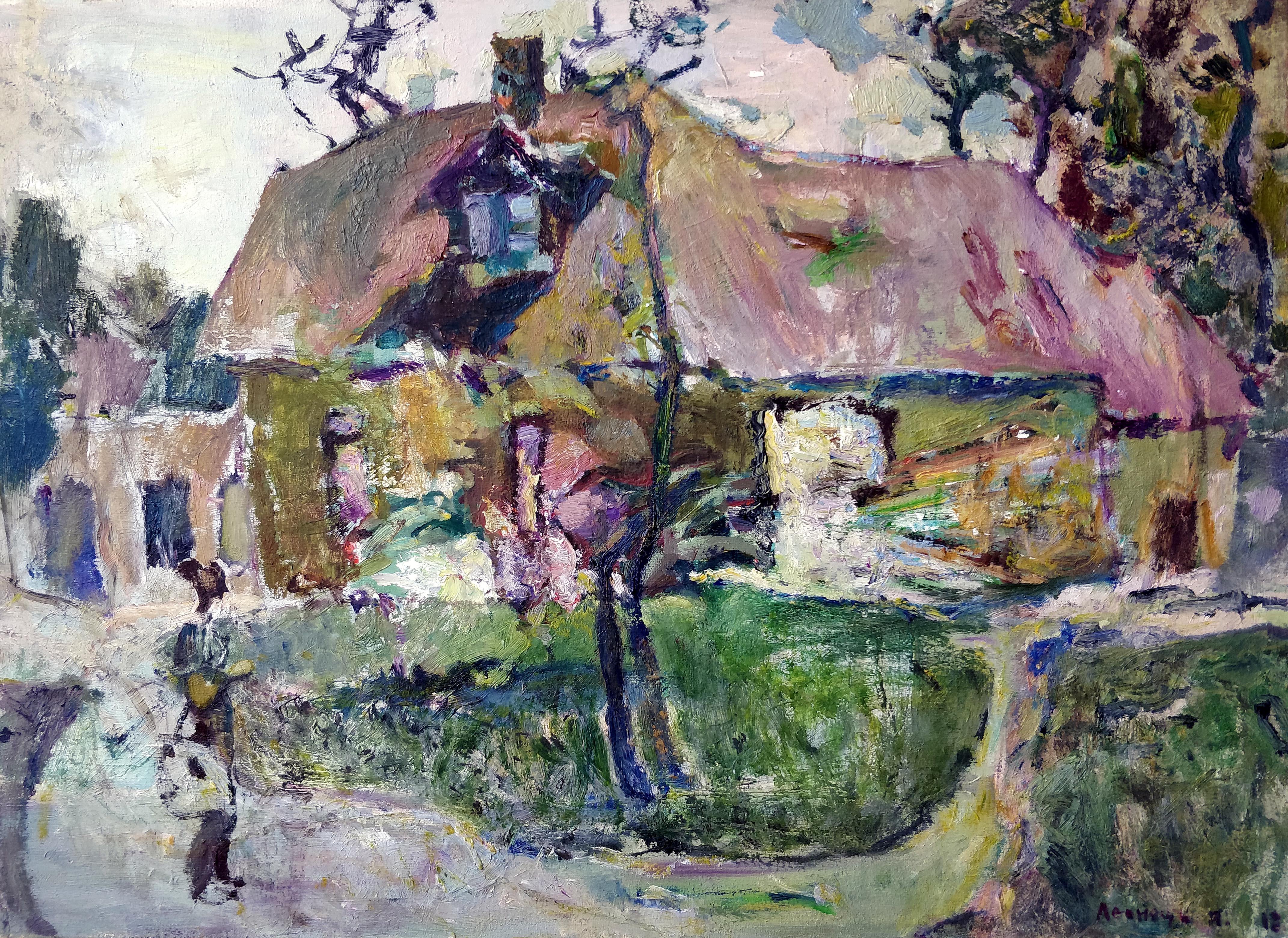 Yaroslav Leonets  Abstract Painting - "Stroll"