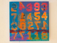 Codici urbani - Memoria numerica, pittura a tecnica mista contemporanea