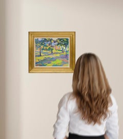 Manor - 21st Century Contemporary Oil Landscape Nature Painting