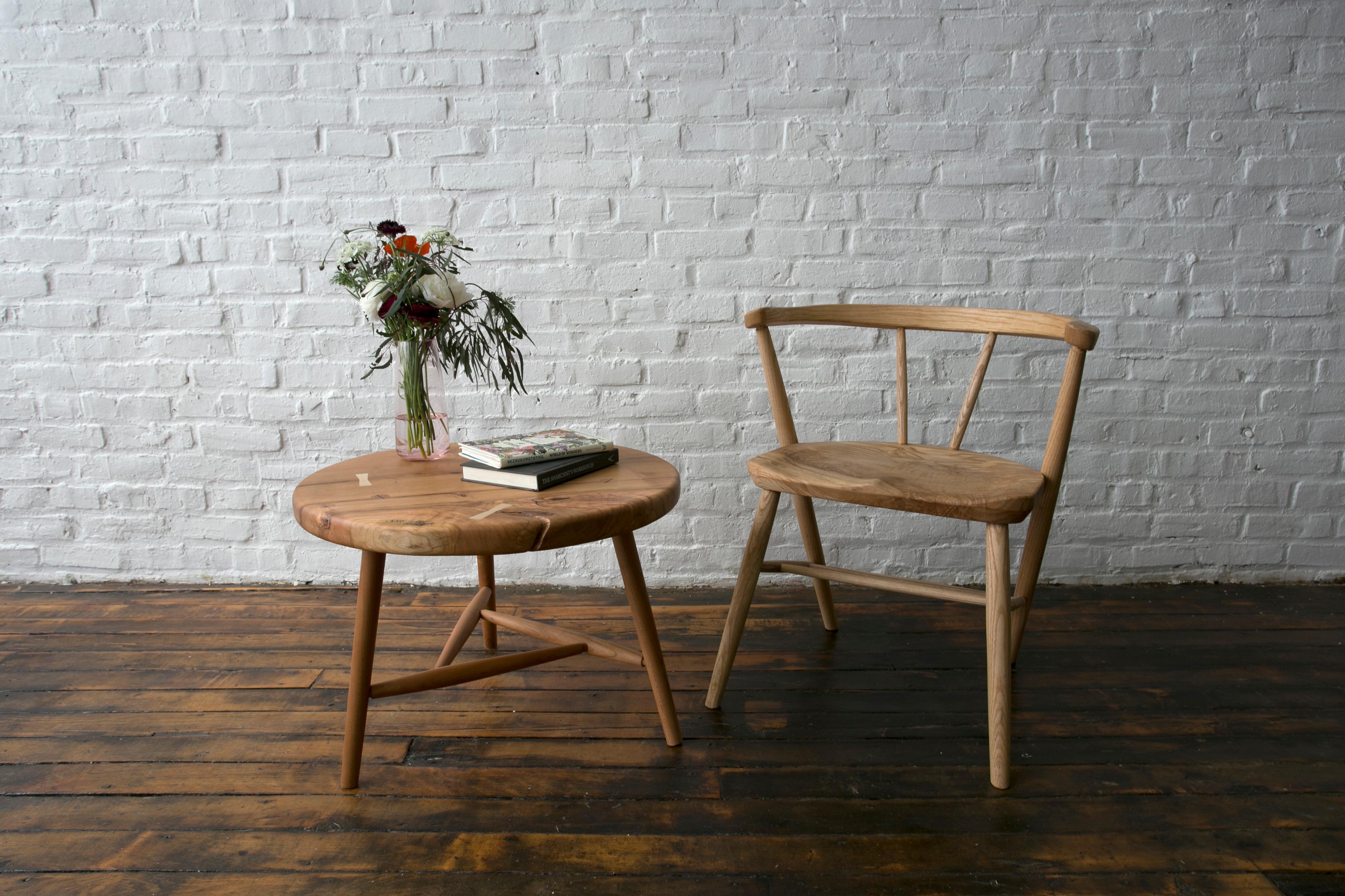 Scandinavian Modern Yarrow Dining Chair in Ash For Sale