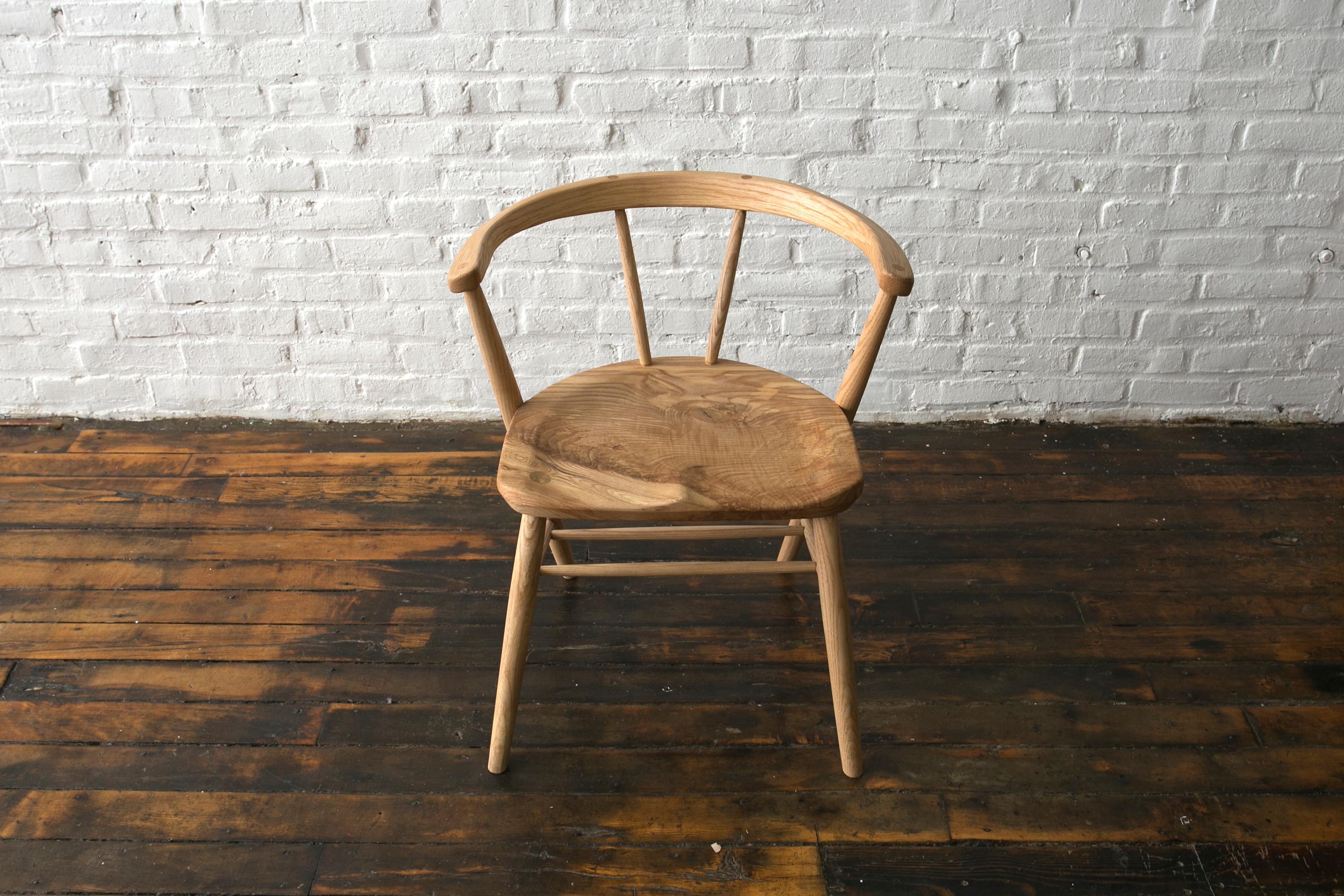 American Yarrow Dining Chair in Blackened Locust For Sale