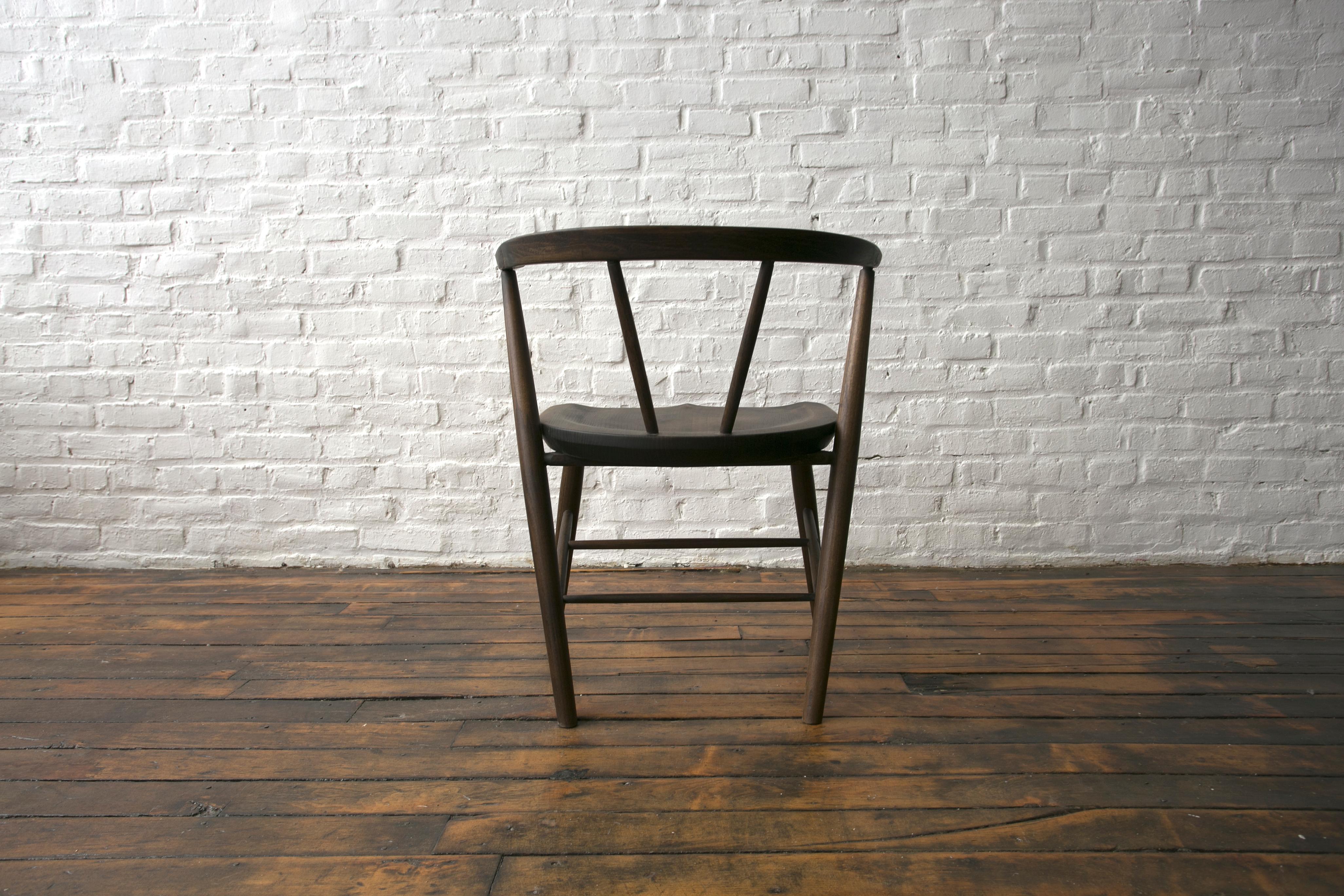 Yarrow Dining Chair in Blackened Locust For Sale 1