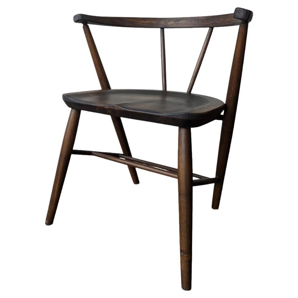 Joinery Dining Chair by Billy Cotton in Oak, Blackened Brass and Black