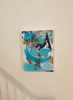 Ti ho catturato nel mio vortice, Pittura, Blu, Acrilico, Inchiostro, Pennarello, Artista turco